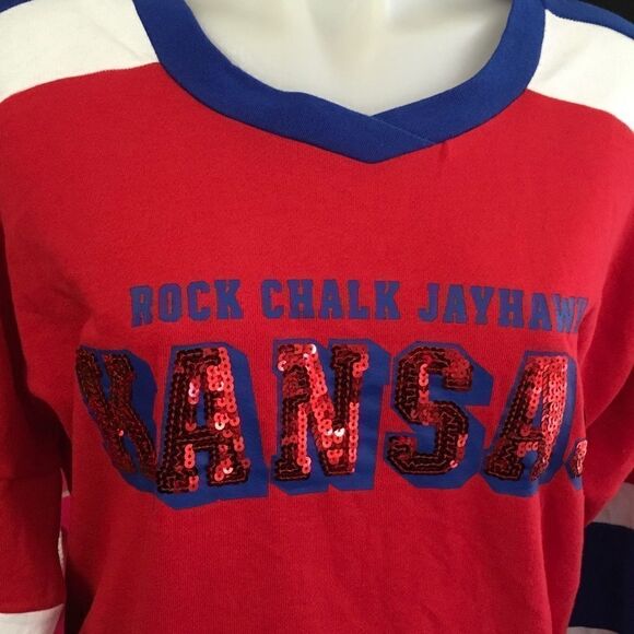 Collegiate collection Pink Victoria Secret sweater Kansas - Picture 5 of 6